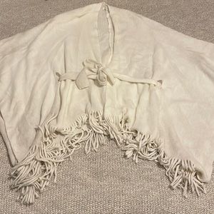 White Poncho from Francesca’s